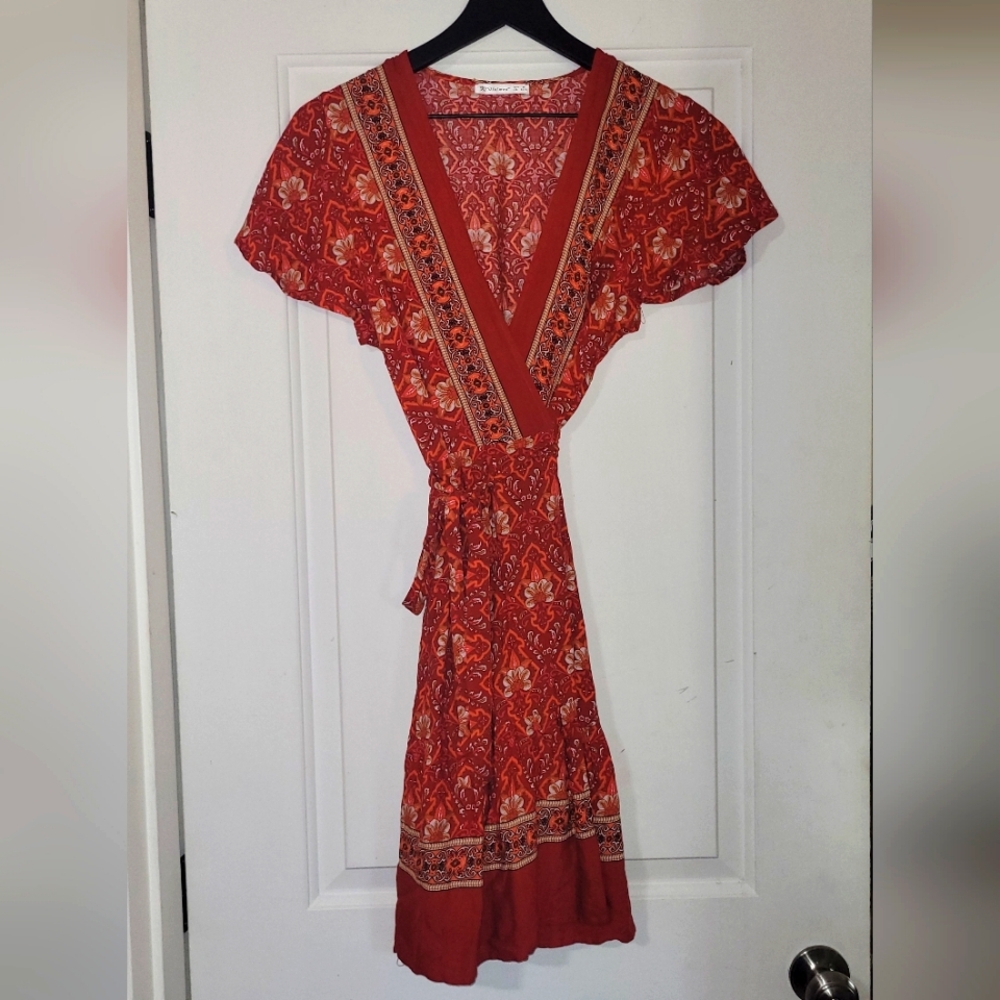 Boho Wrap Dress